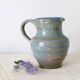 Glazed earth jug, artisanal pottery, rustic, vintage french