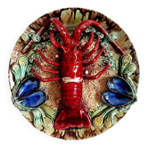 Assiette homard céramique Palissy