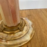 1970' onyx column and gilded bronze corynthian style