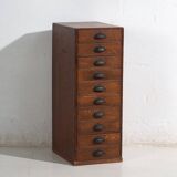 High Japanese chest of drawers with ten drawers – Showa period (c. 1950–1979)