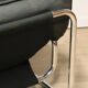 Vintage armchair by Johan Bertil Häggström for Ikéa in leather and chrome metal, 1970s