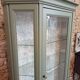 Bronze green display cabinet bookshelf