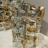Pair of Sciolari style crystal sconces