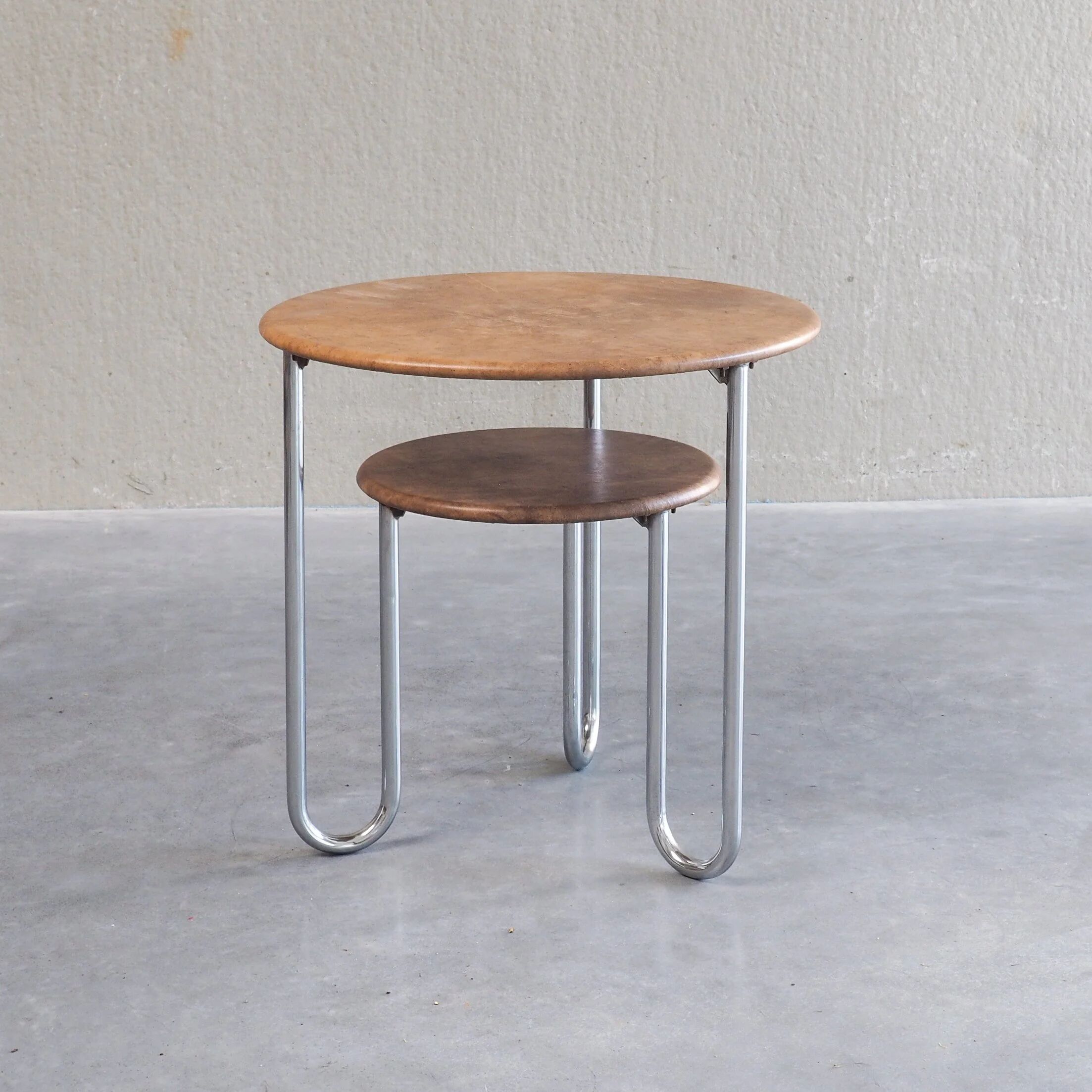 Bauhaus two-tier side table