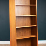 Retro teak mid century 1960s full size bookcase shelving (pair available)