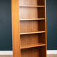 Retro teak mid century 1960s full size bookcase shelving (pair available)