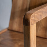Armchair in natural wood (teak) minimalist design