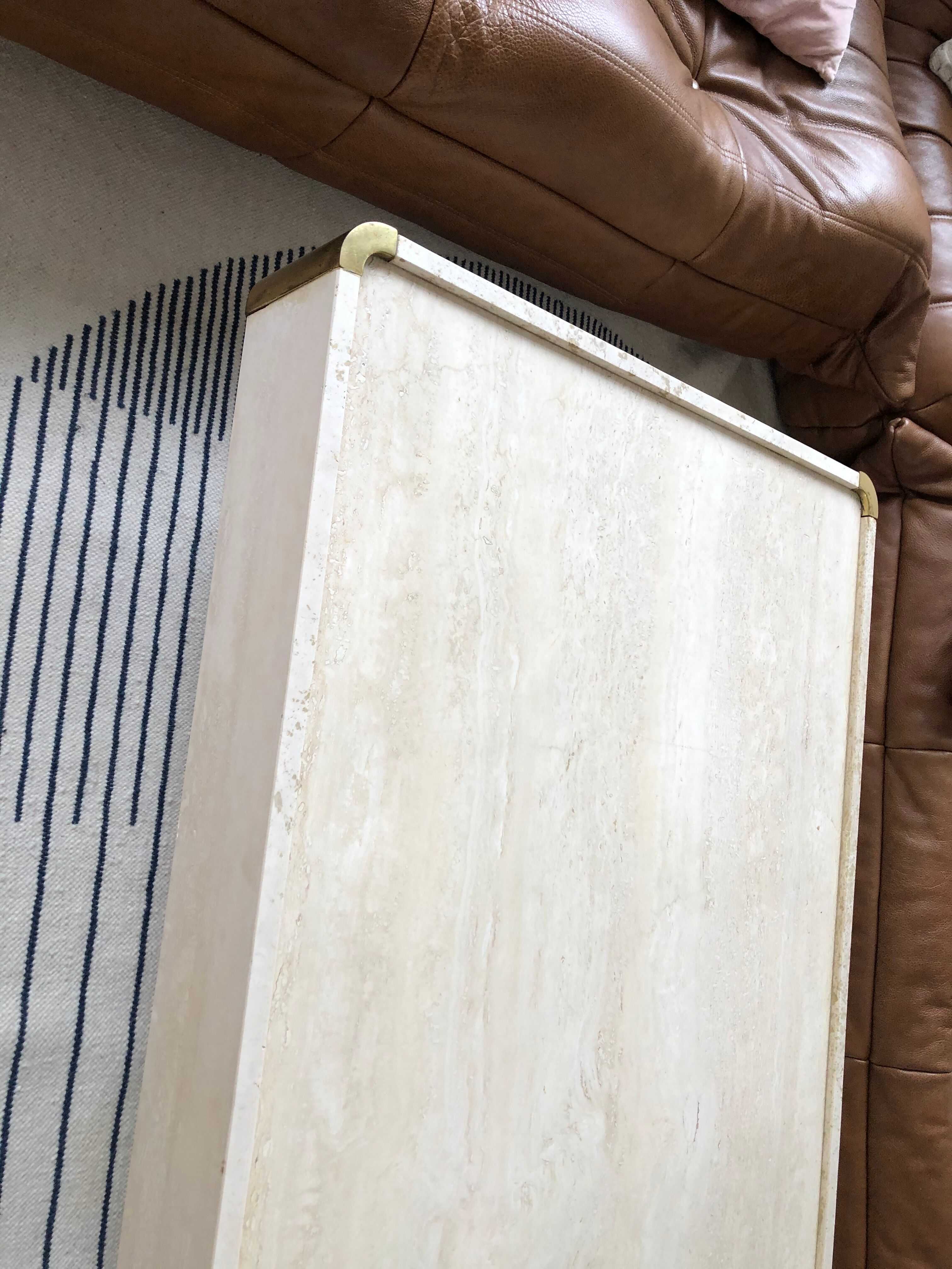 Travertine coffee table Mario Sabot