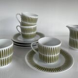 Scandinavian graphic style coffee service