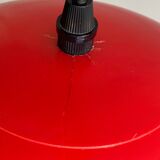 Scandinavian red & white vintage plastic hanging lamp