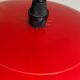 Scandinavian red & white vintage plastic hanging lamp