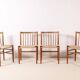 4x Jørgen Bækmark J80 Oak Dining Chair, 1967 FDB Møbler