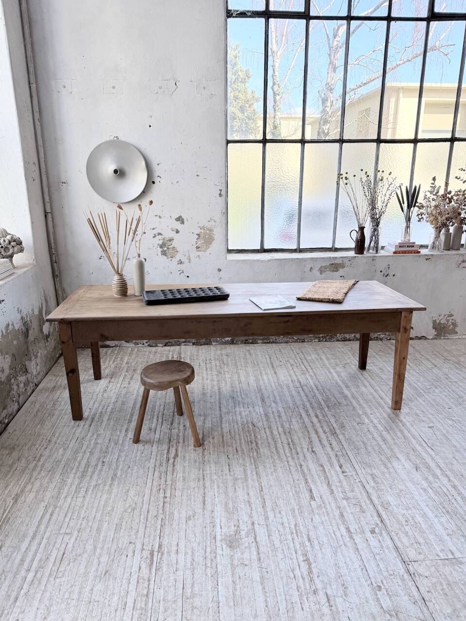 XL oak farmhouse table 1950 235cm