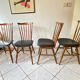 4 chairs bistro baumann tacoma boston vintage 60s