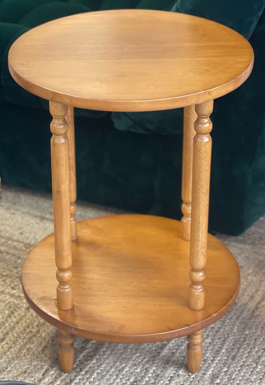 1970 oak side table
