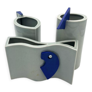 Ensemble de 3  vases, - 1990