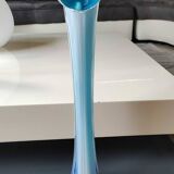 Vase Murano Calla. Forme.florale de Fleur d'Arum. Tons bleus. Haut 41 cm