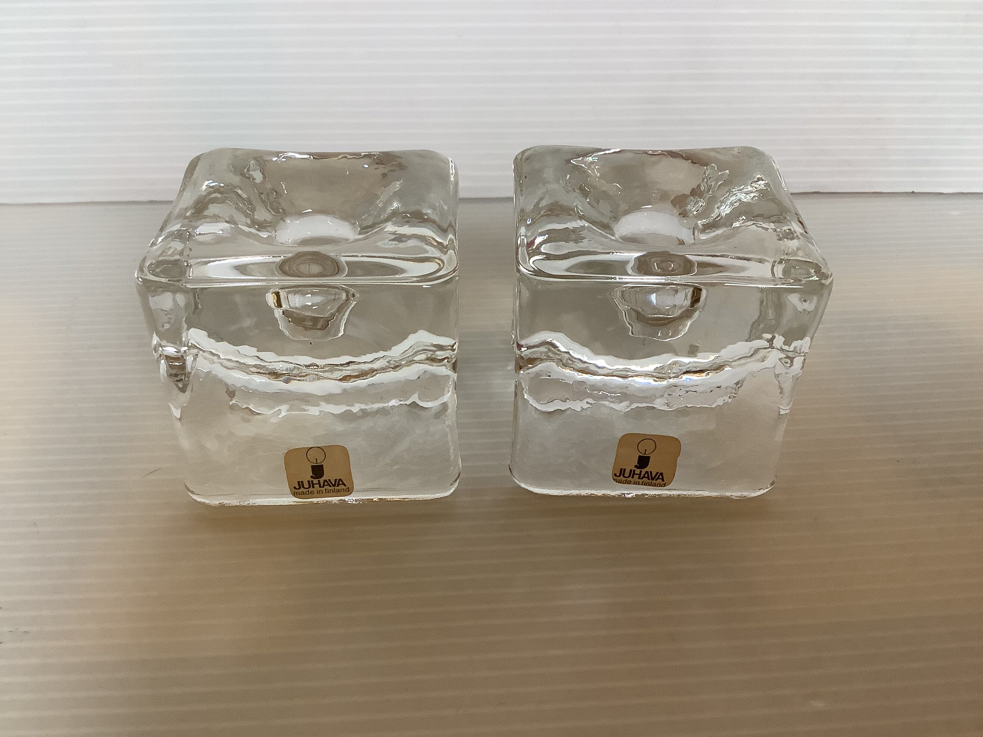 Pair of Juhava candle holders Finland
