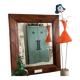 Antique wooden mirror “Wedding day”