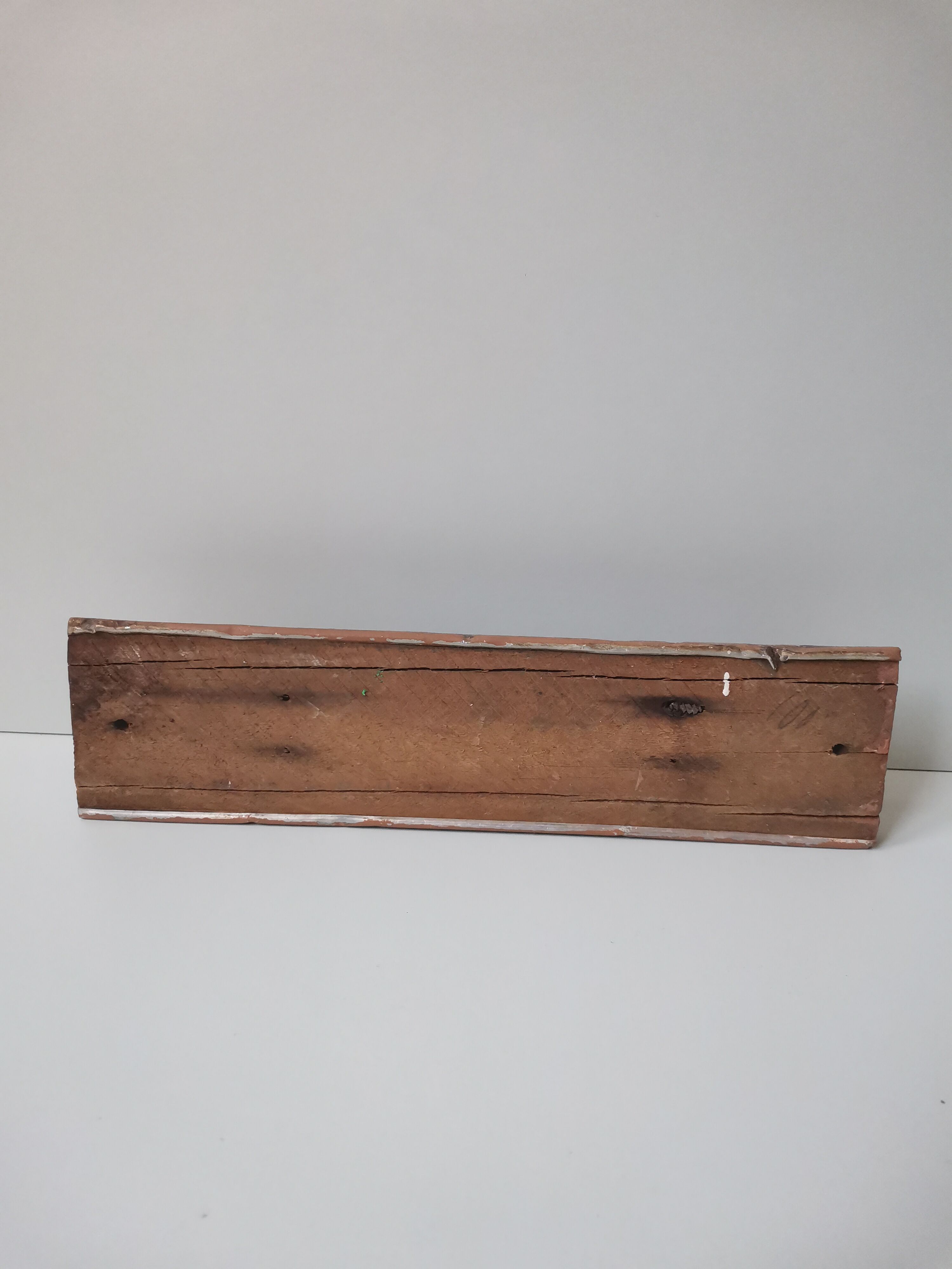 Vintage coat rack aluminum and wood