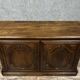 Louis XIV period hunting lodge sideboard in solid walnut circa 1700