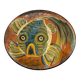 Large wall plate fish – Puigdemont, Catalonia, 1960s