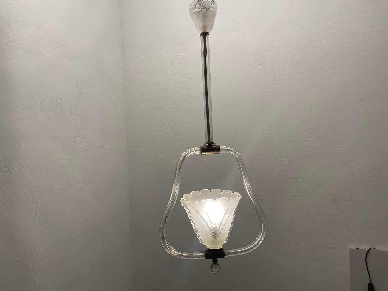 Murano Glass Barovier Light Pendant 1950’s