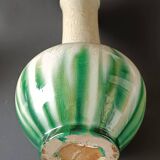 Art Nouveau stoneware vase with crystallization