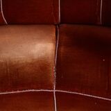 Art deco cabinetmaker banana sofa, 1940s