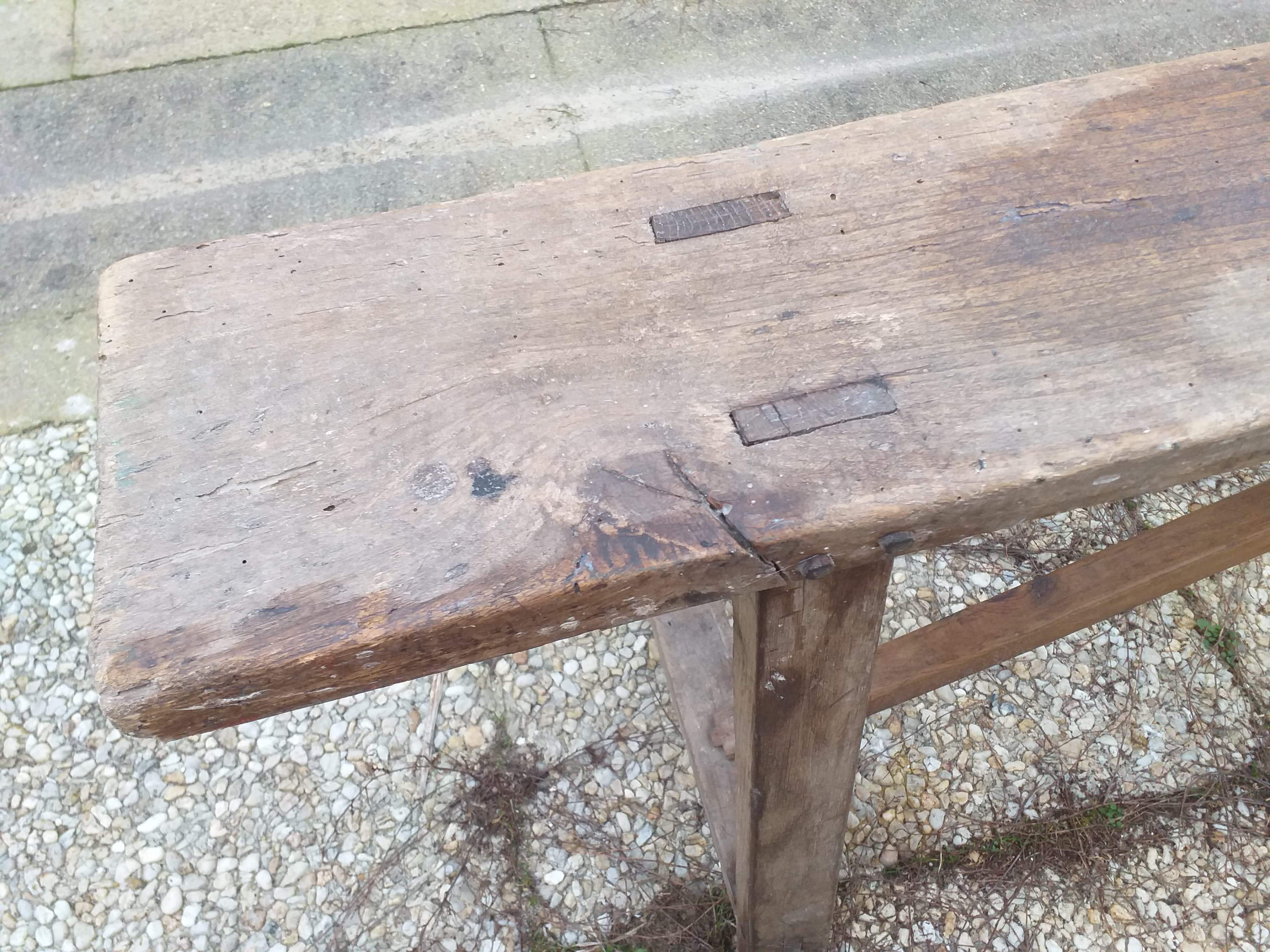 Small old farm bench L 144