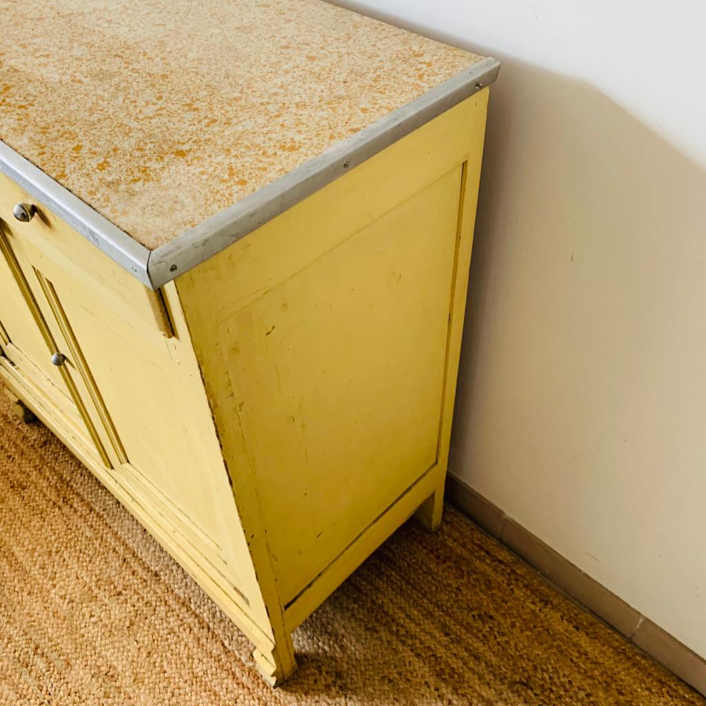 Pale yellow Parisian buffet