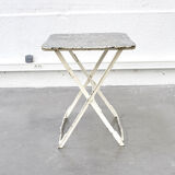 Folding metal table