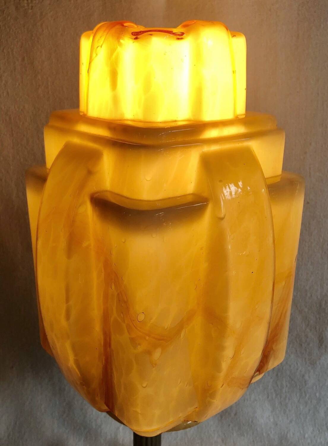 Antique Art Deco skyscraper ceiling chandelier