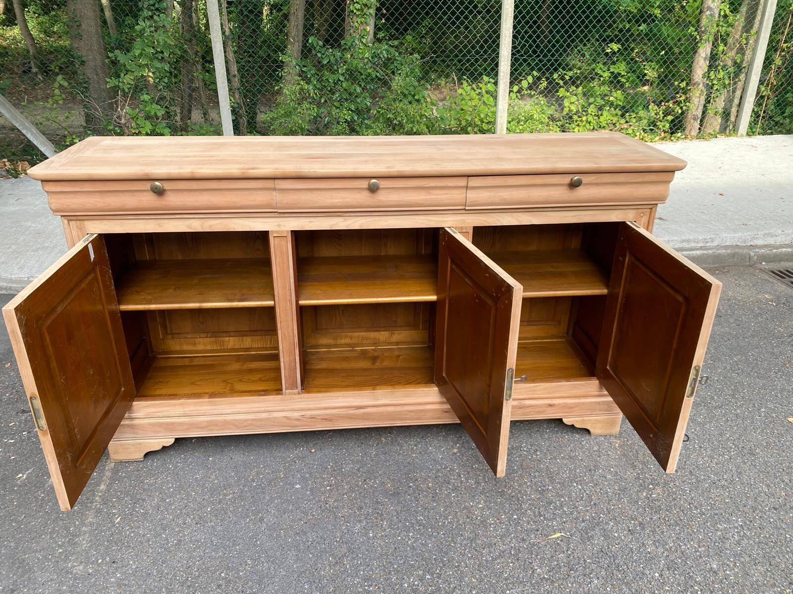 Louis Philippe stripped mahogany sideboard Vecchio Arredo Italy