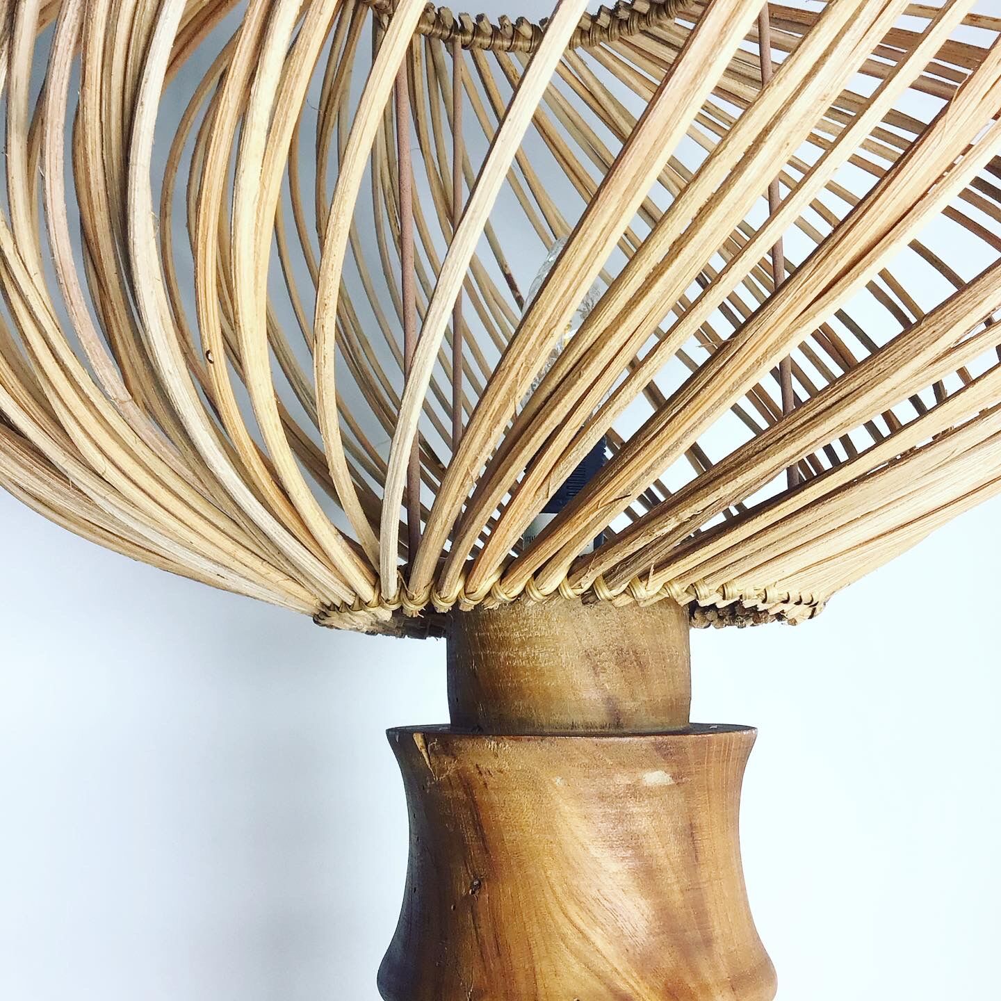 Massive elm lamp 1970