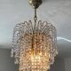 70s crystal tassel cascade chandelier
