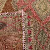 Brown Pink Classic Persian Runner Rug, 83x308Cm