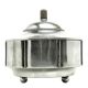 Art Deco sugar bowl, silver-plated brass, Germany, 1930s