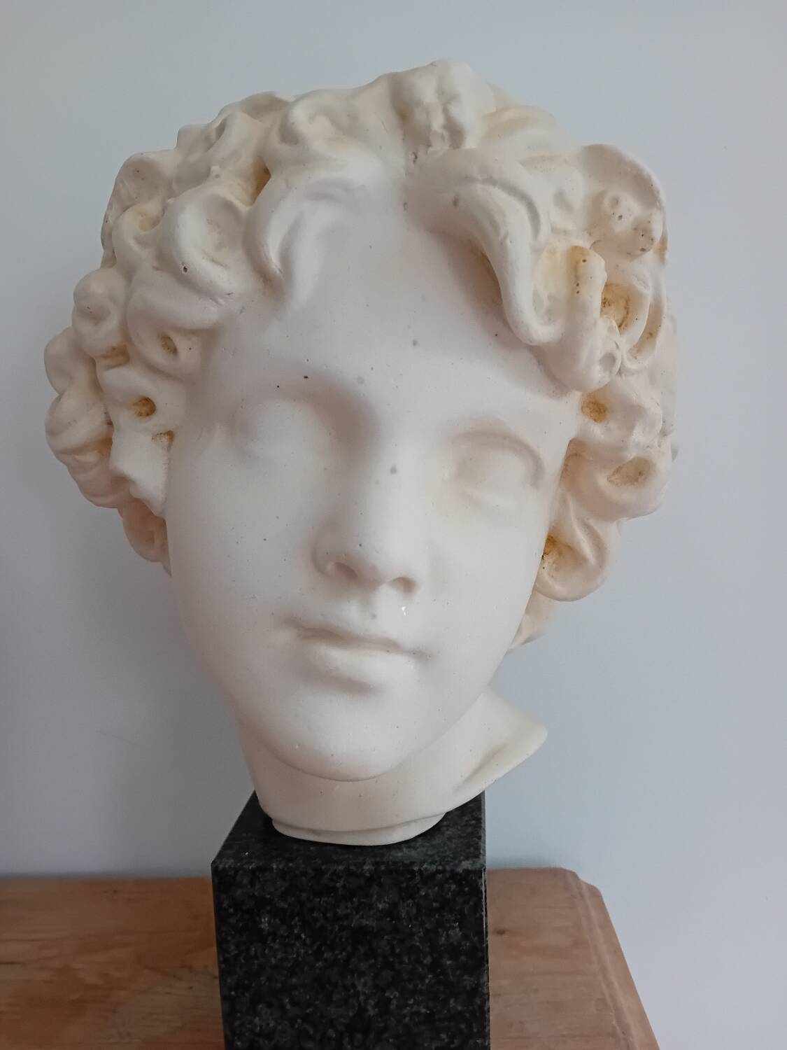 Young Bacchus head after Bartholdi