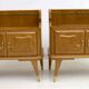 Paire de tables de chevet italiennes en frêne, style Mid-Century Modern, années 1950