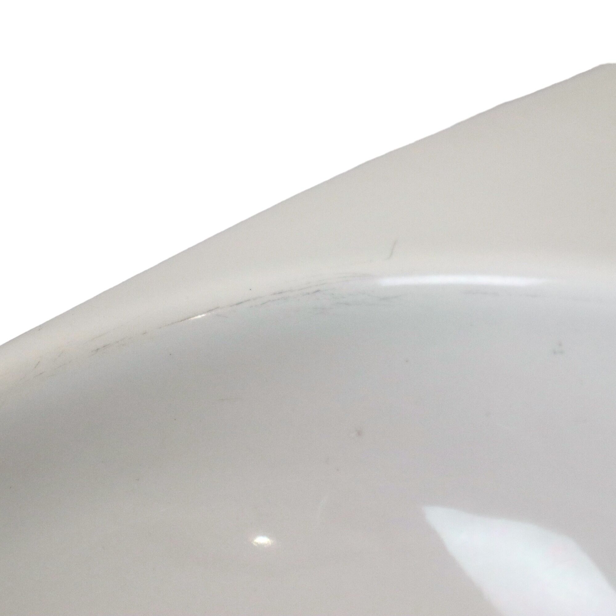 Vintage retro double sink 1970s white ceramic