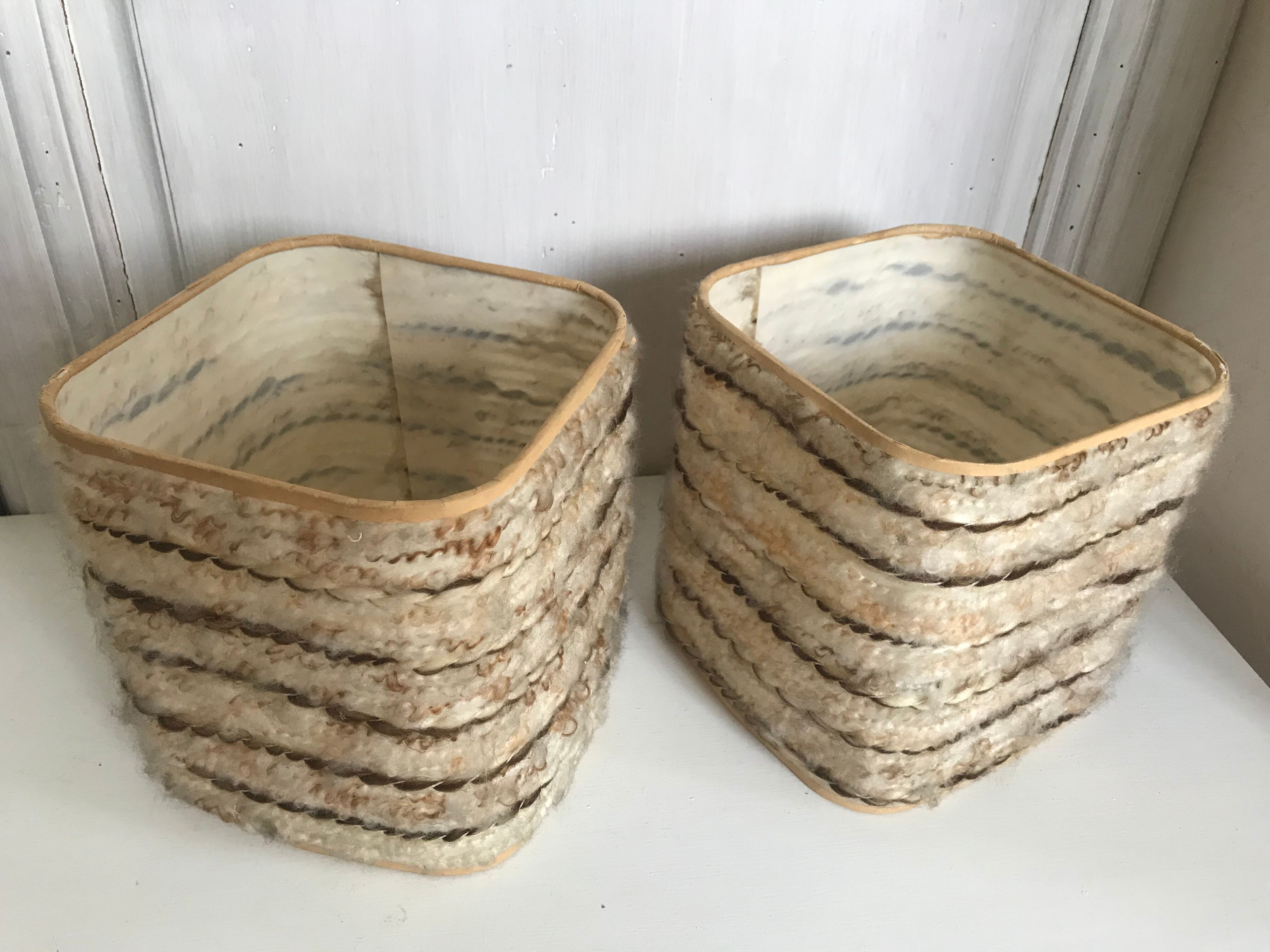 Pair of vintage lampshades 15x15