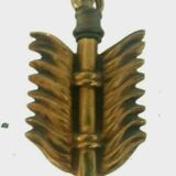 Empire-style chandelier has double patina