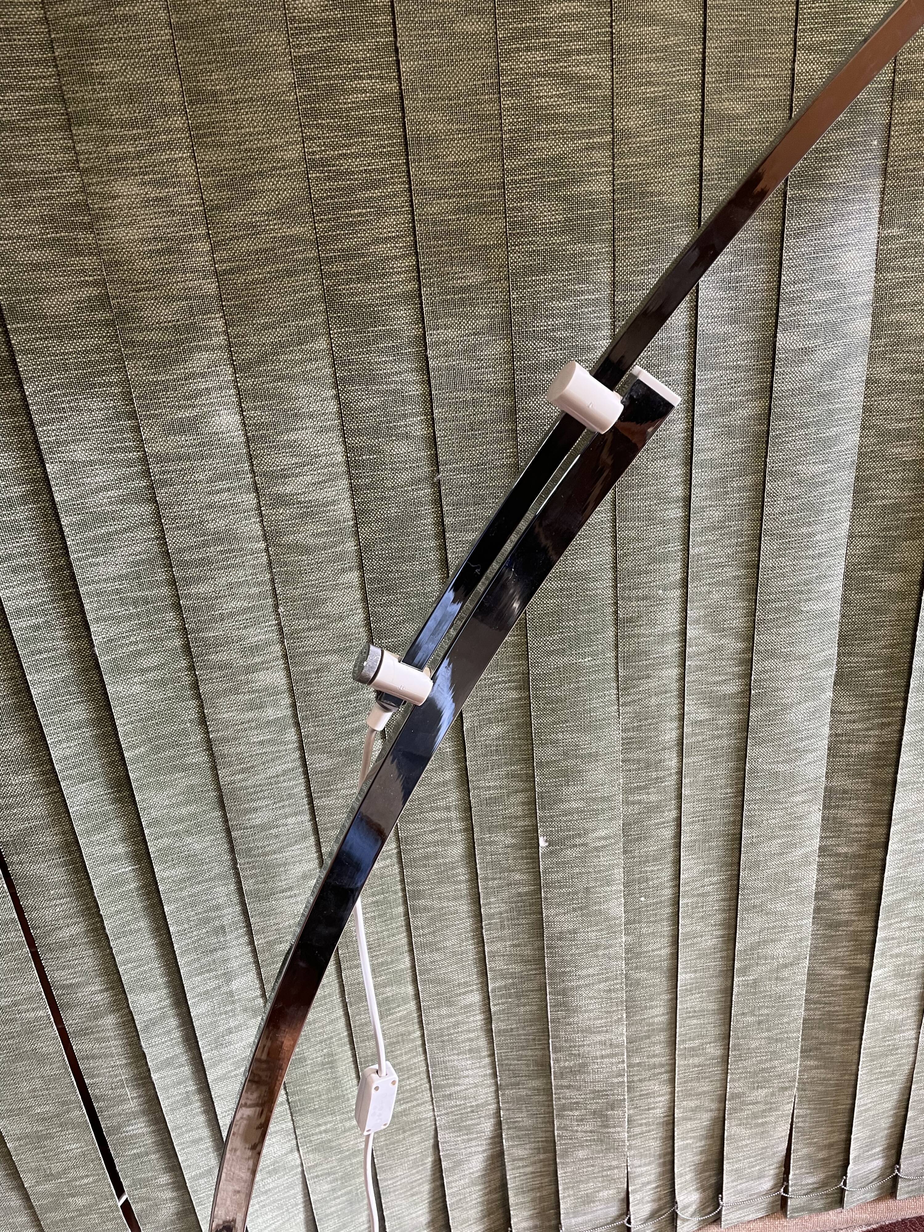 Adjustable arc floor lamp design Guzzini year 70