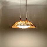 Raffia Bast and Teak Pendant Lamp from Temde