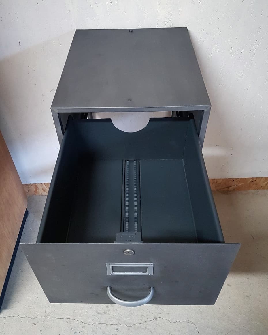 Industrial storage furniture on wheels