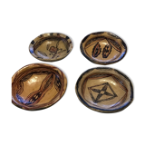 Set of 4 Kabyle terracotta plates