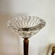 Cendrier sur pied laiton verre