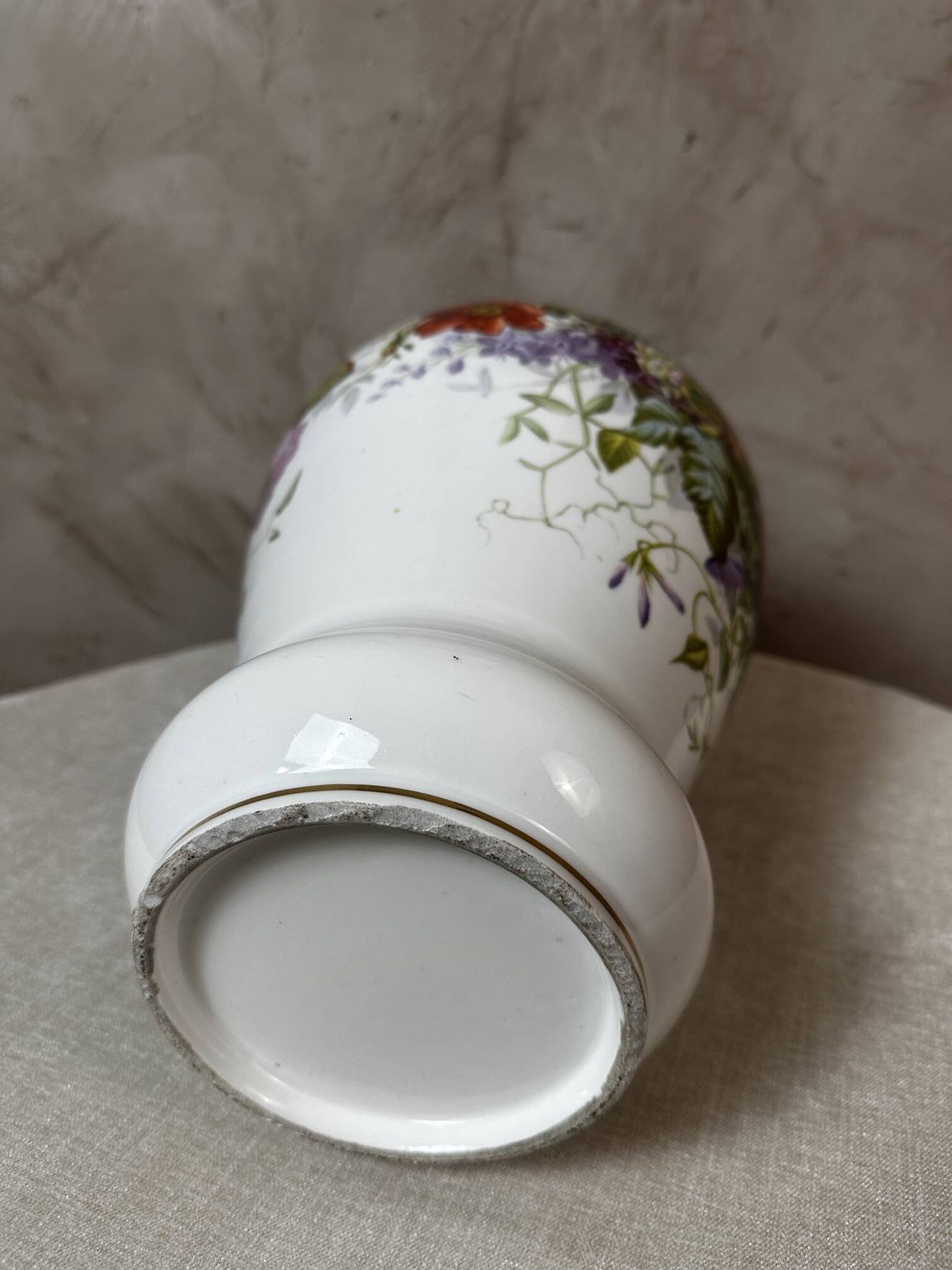 Paire de vases porcelaine de Paris