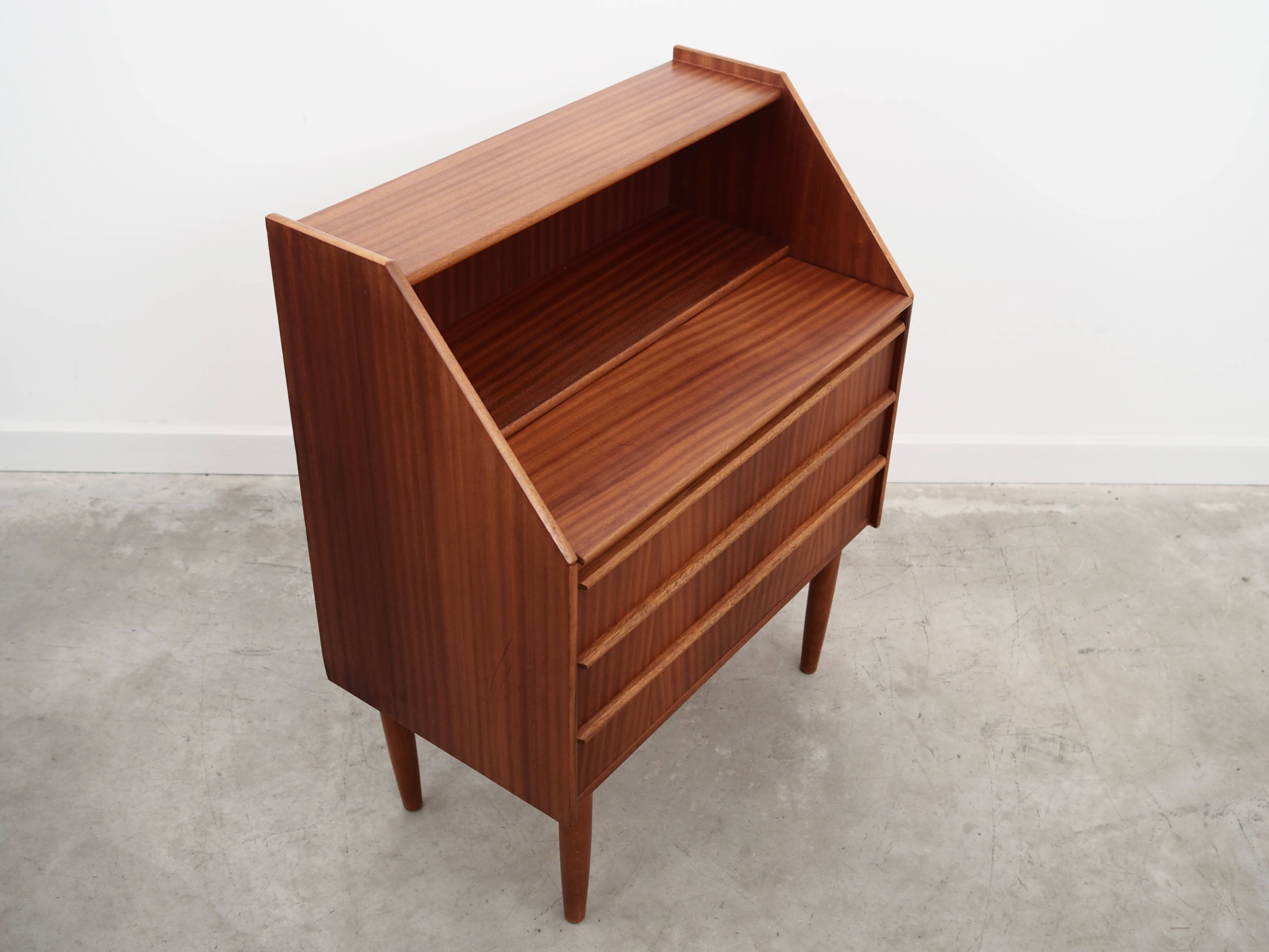 Mahogany secretary, Danish design, 60s, production: Denmark